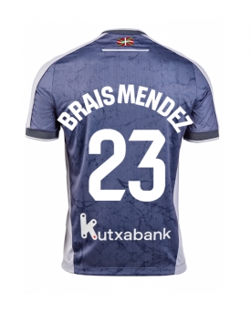 Real Sociedad Brais Mendez #23 Maglia Gara Trasferta Repliche 2025-26 Maniche Corte Real Sociedad Brais Mendez #23 Maglia Gara Trasferta Repliche 2025-26 Maniche Corte